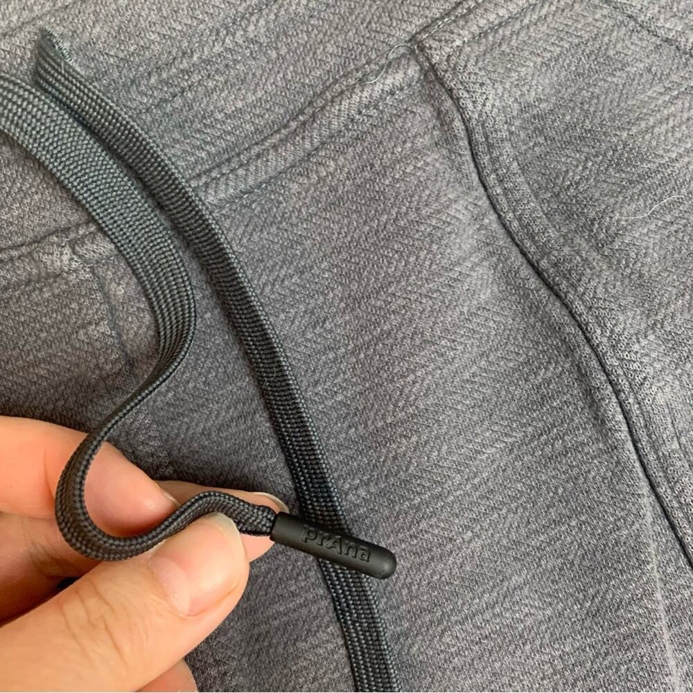 Prana women's size small gray jogger pants relaxed tie waist sweats - Picture 6 of 10